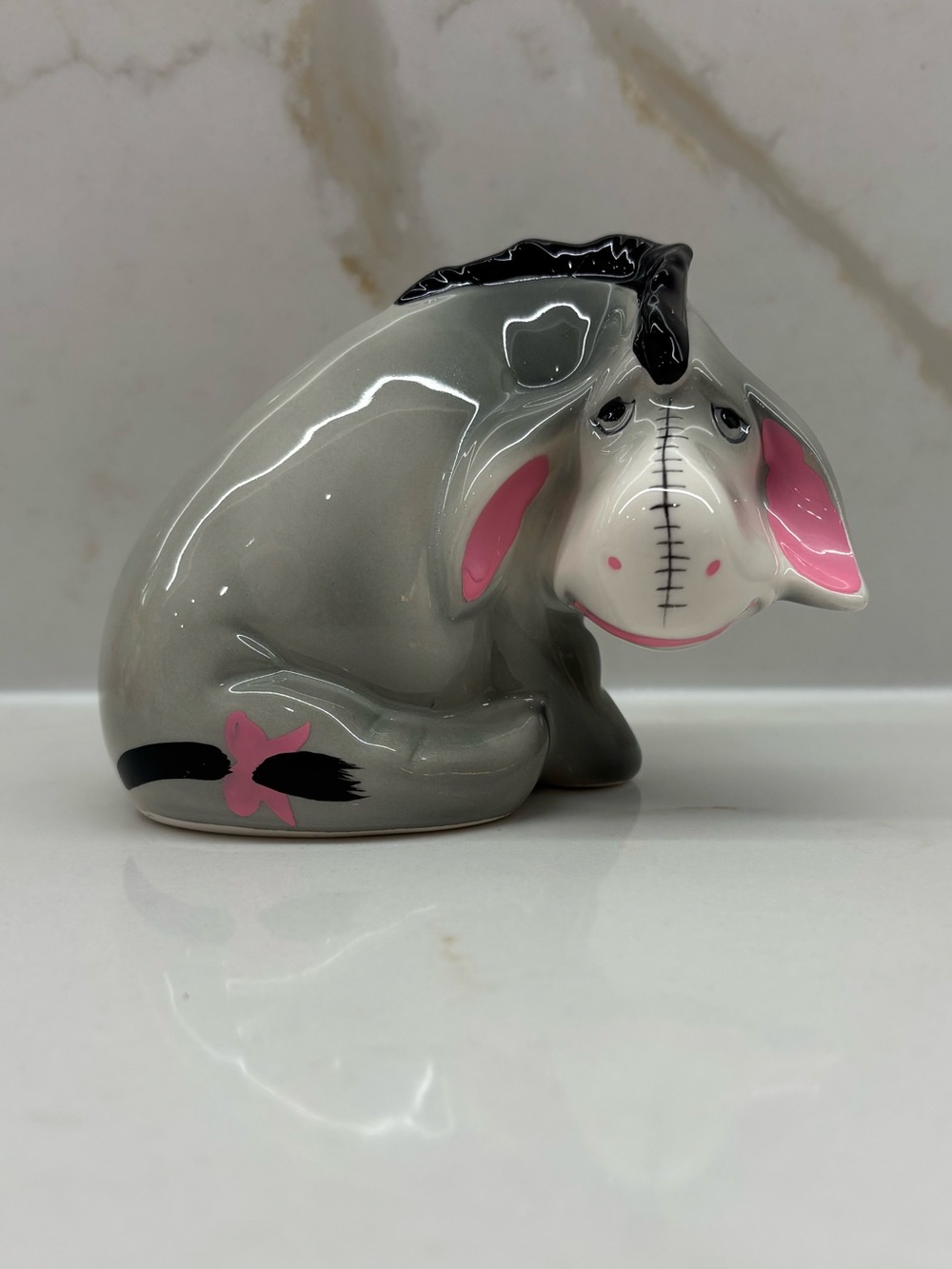 Vintage Walt Disney Productions Eeyore Pooh Figurine Japan Ceramic Collectible